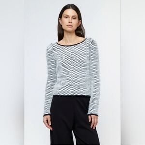 Pink Tartan Monochrome Crew Neck Sweater